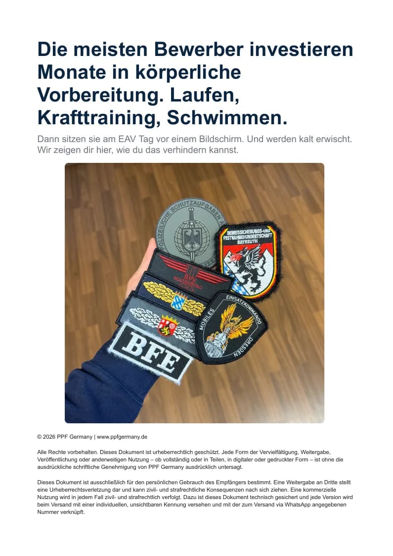 Der Kognitive Vorteil: Das BAS-System für kognitive EAV-Vorbereitung