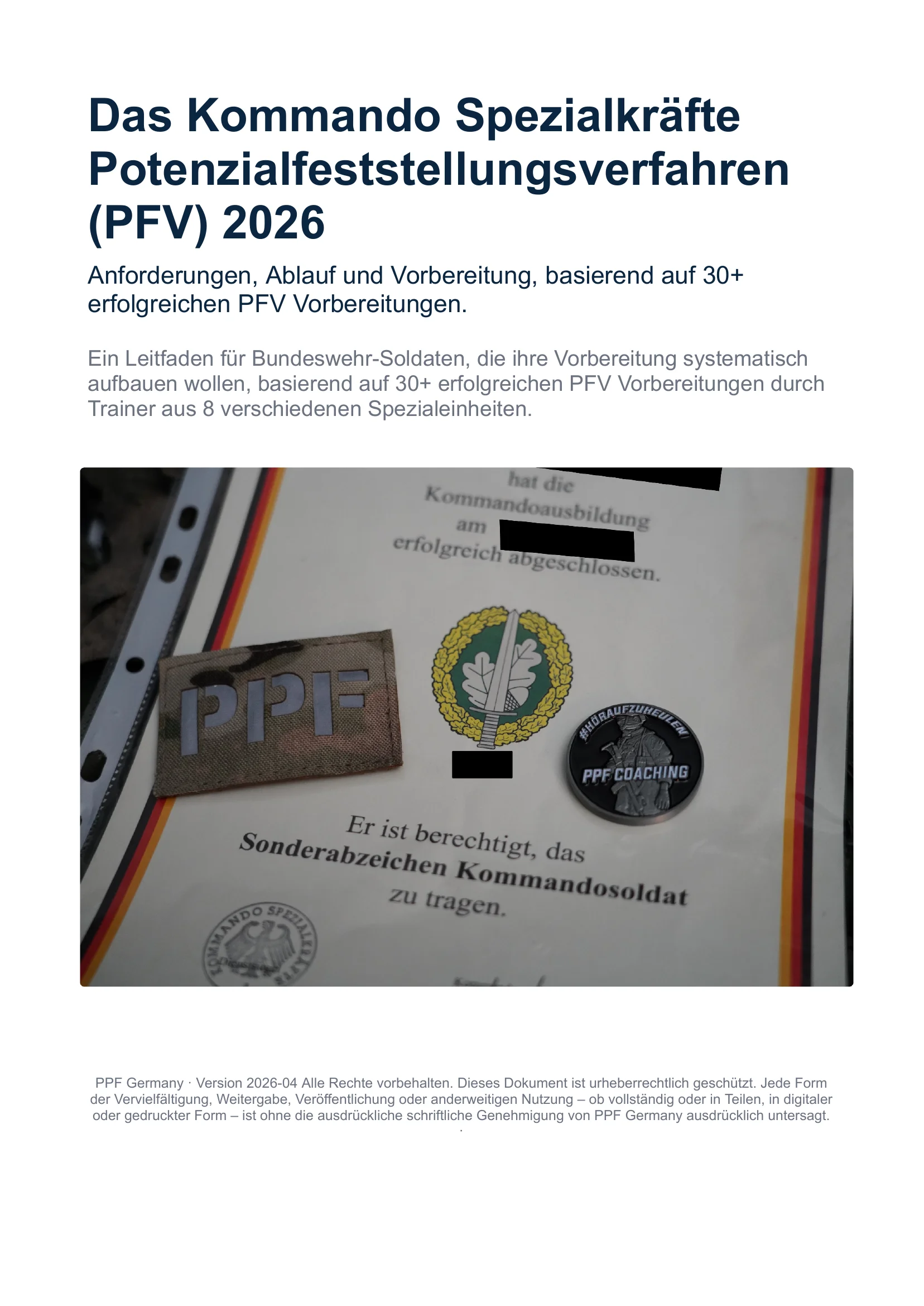 Das KSK Potenzialfeststellungsverfahren (PFV) 2026: Anforderungen, Ablauf, Vorbereitung