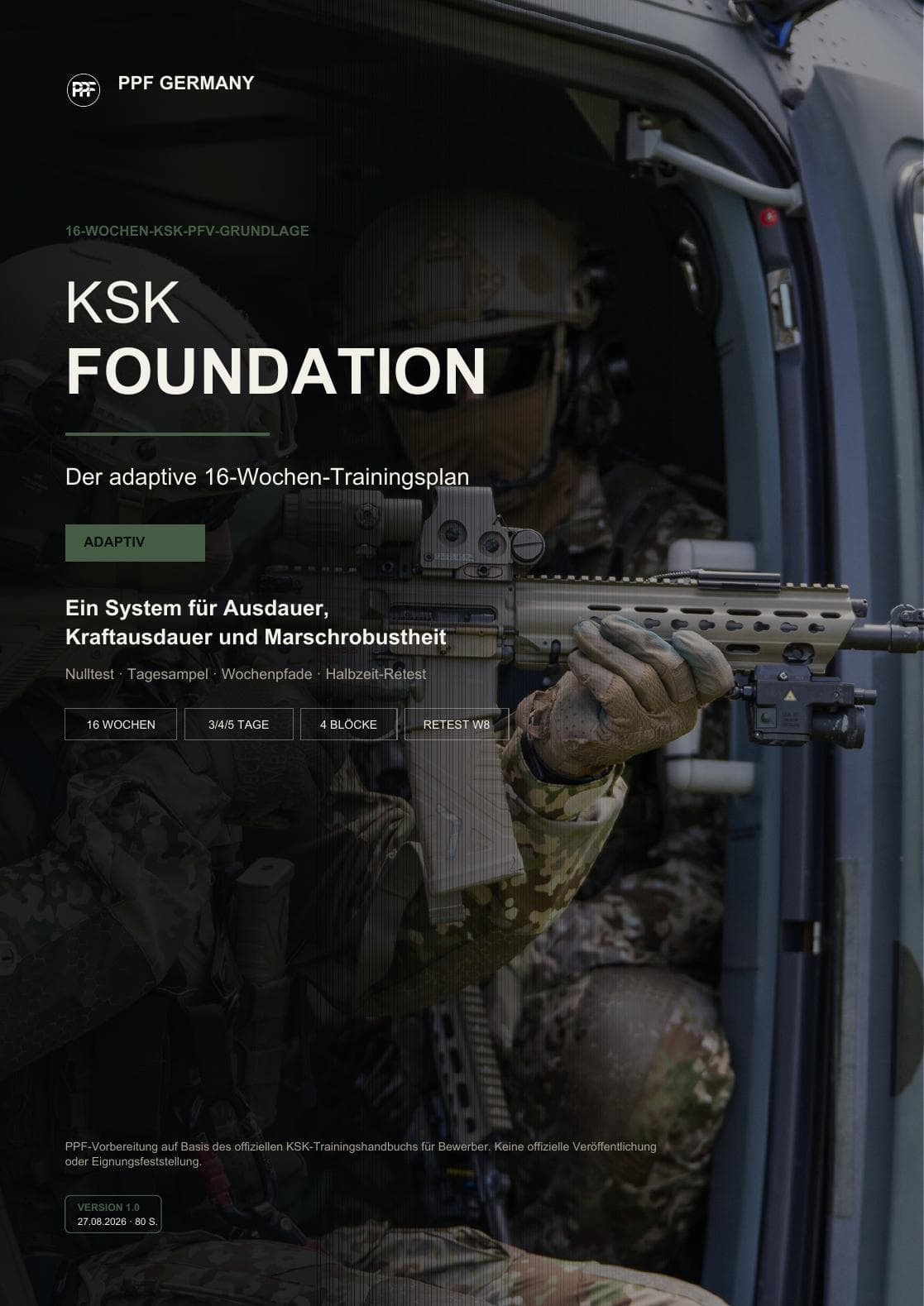Cover des KSK Foundation Trainingsplan