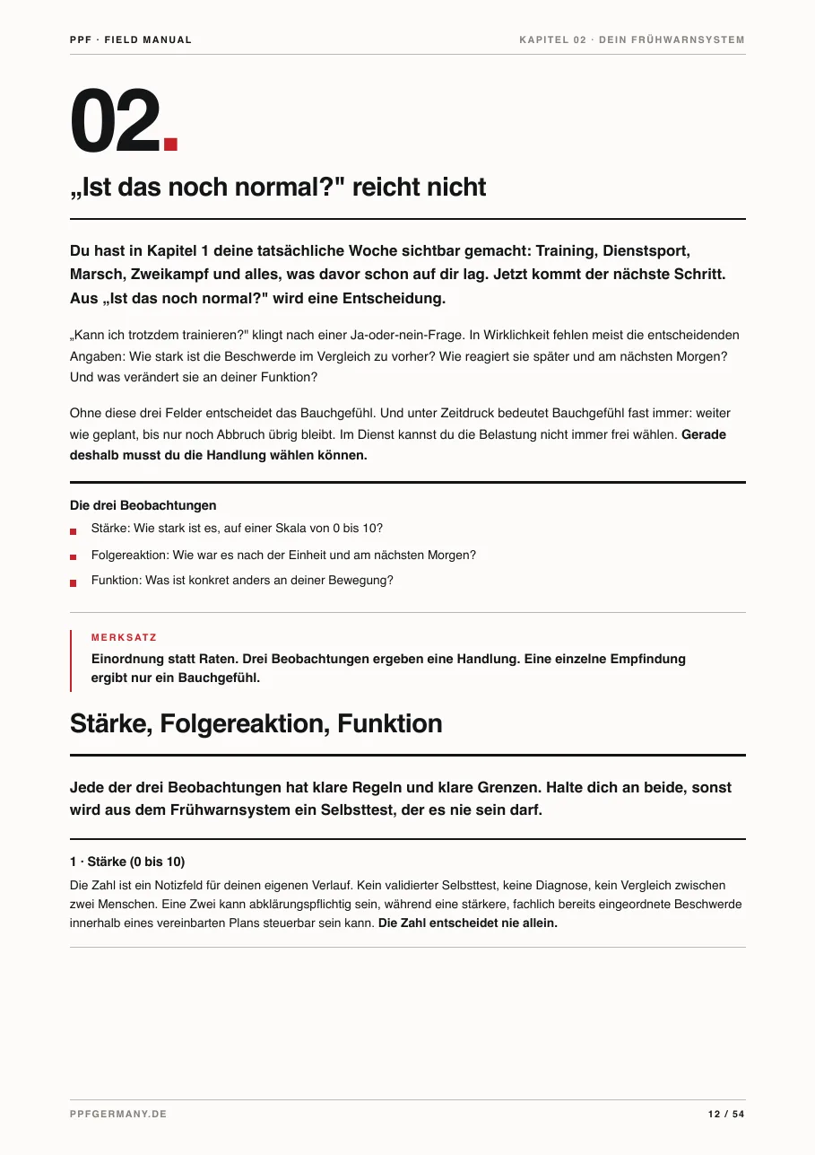 Seite aus Kapitel 2: Das Frühwarnsystem