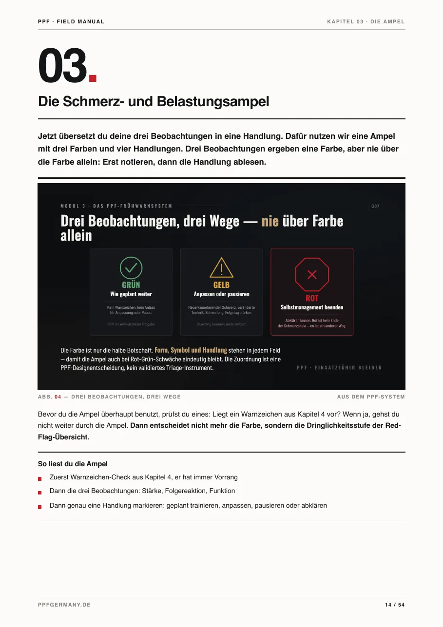 Seitenvorschau Kapitel 03: Die Schmerz- und Belastungsampel
