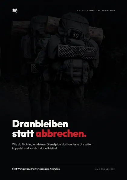 Cover: Dranbleiben statt abbrechen