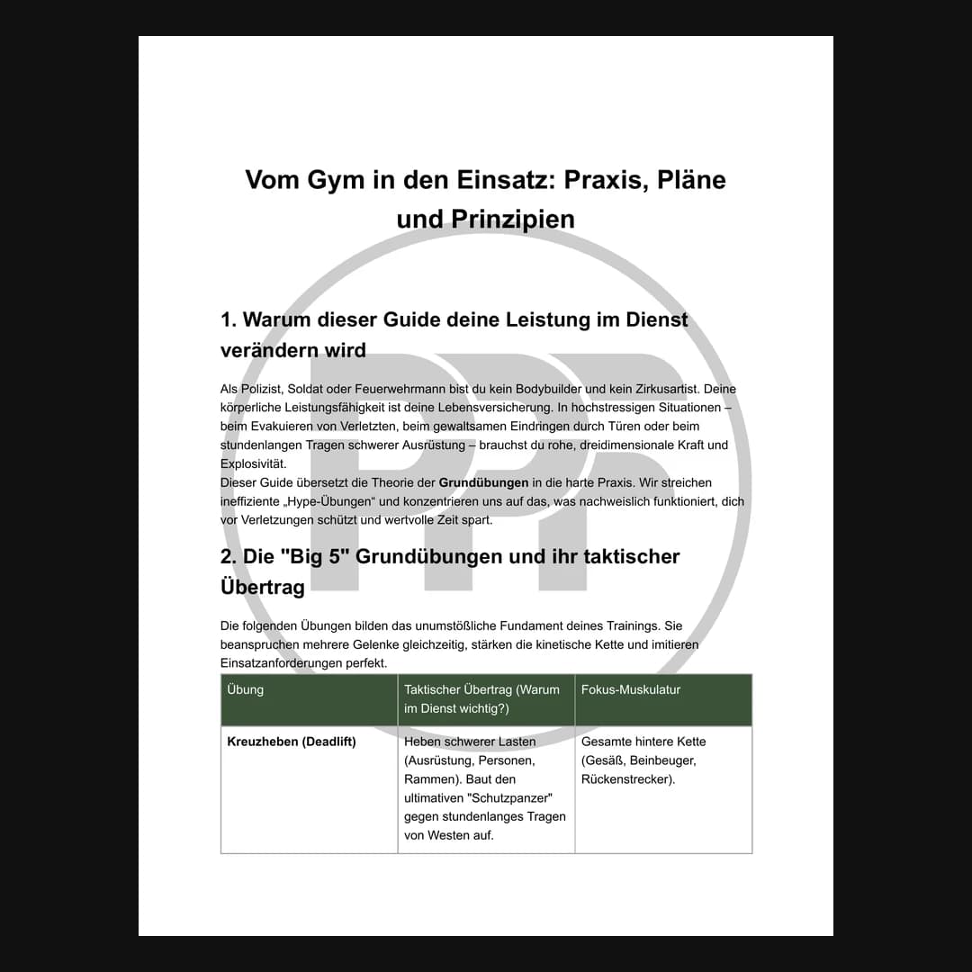 Taktischer Trainings-Guide: Fokus Grundübungen