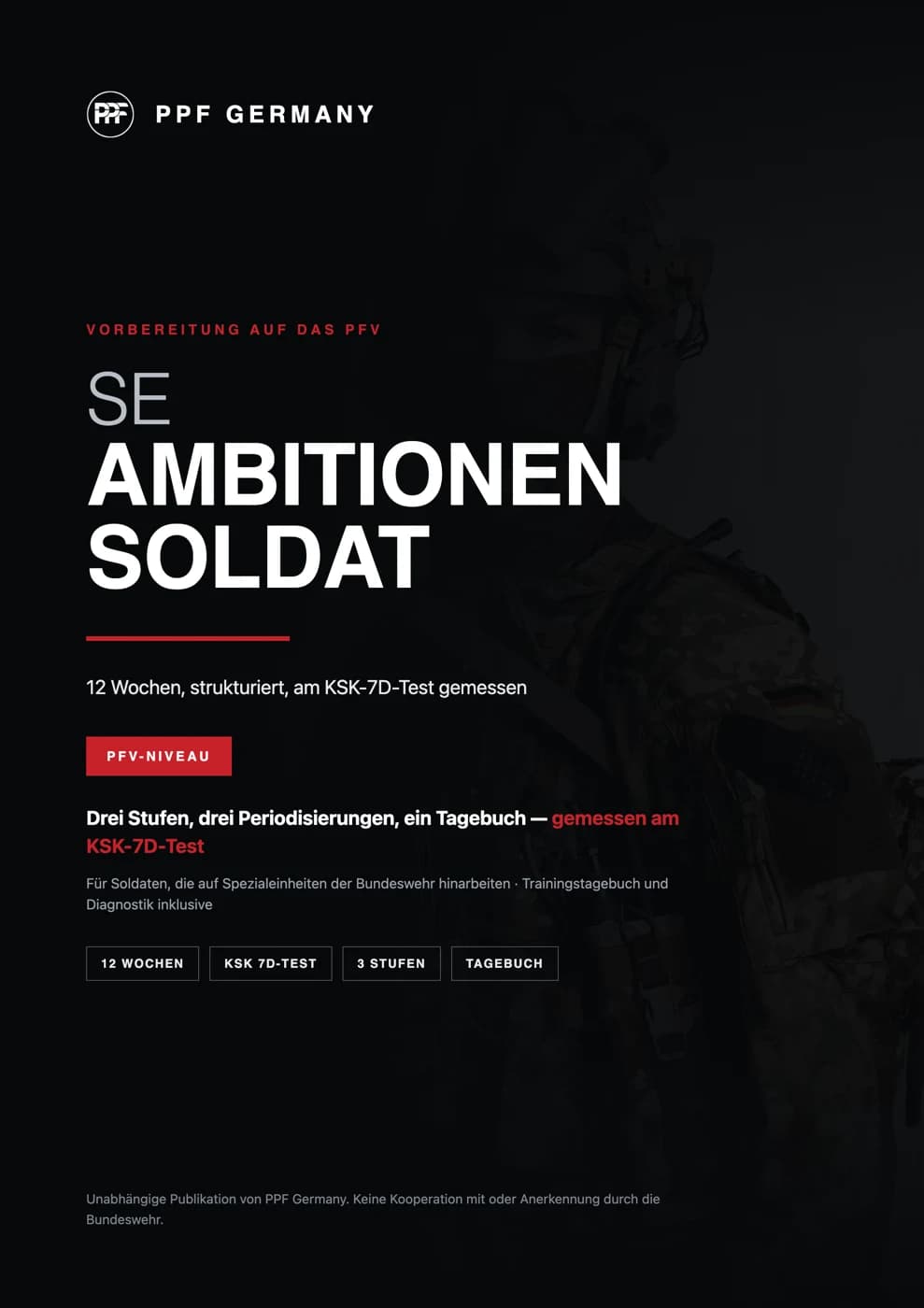 Cover von SE Ambitionen Soldat