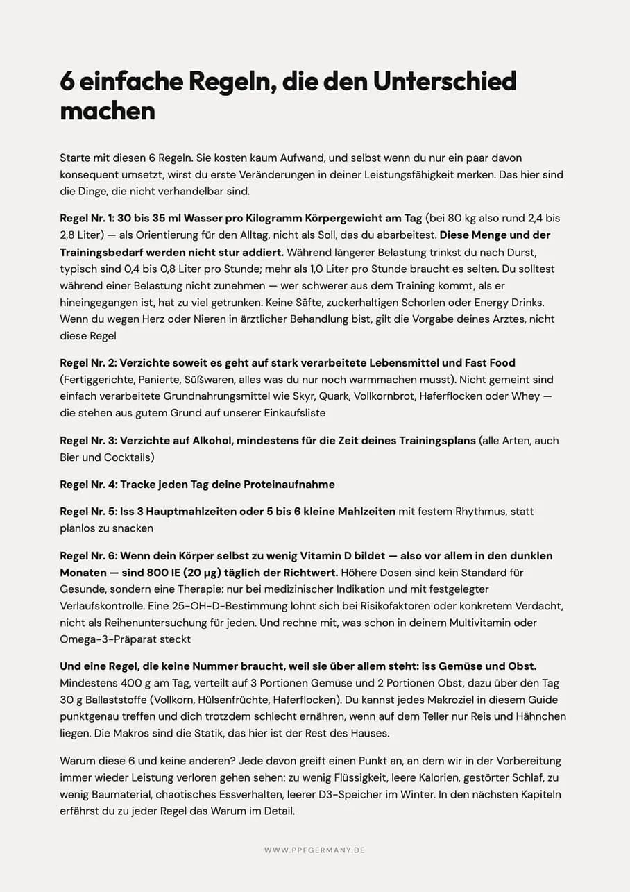 Seitenvorschau Kapitel 01: Die 6 Basisregeln